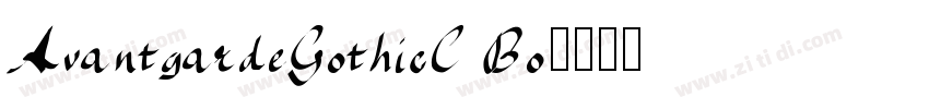 AvantgardeGothicC Bo字体转换